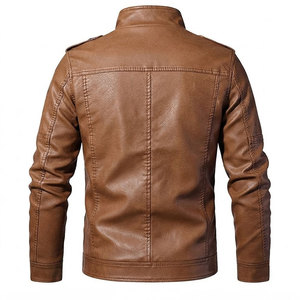 Chaquetas de Cuero para Hombre, Diseño Liso Informal Personalizado, Cálidas y Cómodas para Invierno - Product Image 2