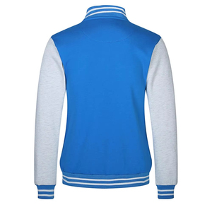 Custom Printing Canvas Sleeve <b>Men</b> Baseball Varsity <b>Jackets</b> Solid Color Winter Warm <b>Long</b> Sleeves Stand Quick Dry Varsity <b>Jackets</b> - Product Image 1