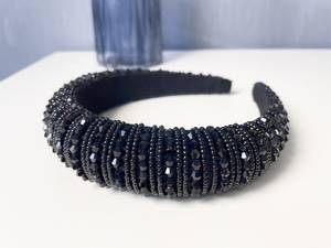 Custom Made Beaded Embroidered Sequined Eco-Friendly <b>Wedding</b> <b>Hair</b> <b>Bands</b> for Resale - Product Image 4