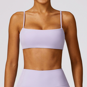 Sujetador deportivo de compresión de cuello alto para mujer al por mayor – Chaleco ligero elástico para correr, gimnasio, fitness, yoga y ropa deportiva - Product Image 5