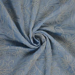 Premium Multi Embroidery Fabric Women Fashion Fabric Designer Embroidery Fabric Party Wear Fabric Luxury Fabric - Product Image 1