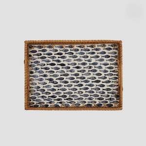 Panier en rotin tressé artisanal de style arabe, écologique, 14 pouces, qualité commerciale, en nacre, par Universal Overseas India - Product Image 5