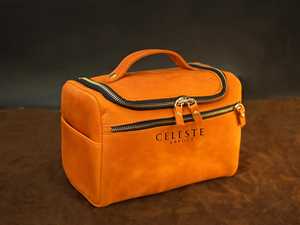 Neceser de Cuero Genuino Personalizado de Lujo para Hombre, Bolsa de Aseo de Gran Capacidad, Organizador de Viaje, Kit de Aseo de Cuero LNTB-0014E - Product Image 2