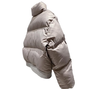 Stand <b>Collar</b> Loose Long Sleeve Patchwork Zipper Women Winter Puffer <b>Jacket</b> 2025 - Product Image 4