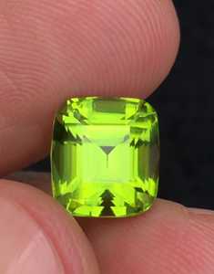 Piedra preciosa de peridoto facetada natural, peridoto verde premium suelto para la fabricación de joyas - Product Image 5