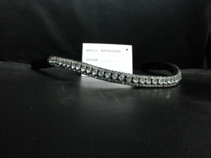 Banda de cejas de caballo de cuero indio de la mejor calidad con productos de caballo Premium de diamantes de imitación. - Product Image 6