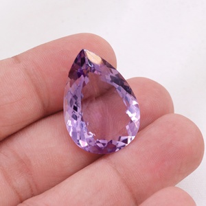 Vente en gros de pierres précieuses naturelles en améthyste violette facettée, taille poire, 25x18mm, pour la création de bijoux personnalisés, Memoria Jewels - Product Image 5