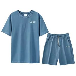 Conjunto Deportivo para Hombre, Camiseta y Pantalones Cortos, para Gimnasio, Entrenamiento, Ropa Deportiva, Secado Rápido, Personalización de Marca - Product Image 3