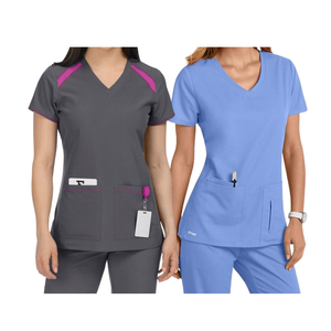 Meilleure vente Top Scrubs soins infirmiers personnaliser design et logo uniforme médical vêtements d'hôpital pour femmes-Saomai FMF uniforme d'usine - Product Image 1
