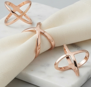 Elegant Gold Plated Metal <b>Napkin</b> Ring Wedding <b>Birthday</b> Party Table Decoration Metal <b>Napkin</b> Ring - Product Image 1