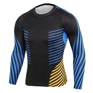 Compression Shirts Manufacturer Top Selling <b>Men</b> Compression Shirts Breathable Gym Wear Supplier Professional Compression Shirt - Product Image 3
