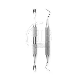 Curetas Quirúrgicas Dentales Manuales de Precisión, con Empuñadura Ergonómica, Reutilizables, de Acero Inoxidable, Instrumentos para Tratamiento Periodontal - Product Image 4