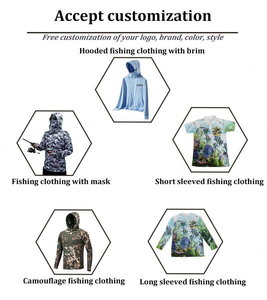 Vêtements de pêche unisexes confortables pour l'extérieur, mode, UPF 50, imperméables, protection UV, respirants, séchage rapide, sweat à capuche à manches longues - Product Image 5