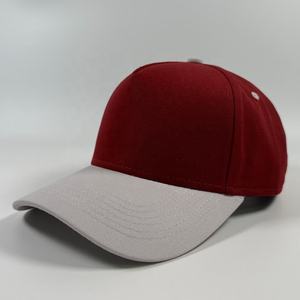 Gorra de béisbol OEM de algodón, estilo clásico y moderno, con visera alta, diseño de bordado personalizado, de 5 paneles, gris, bicolor y colorida, estilo Hip Hop - Product Image 4