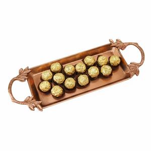 Plateau à chocolat unique de qualité supérieure, finition cuivre, plateau de service en métal, parfait pour les mariages et les occasions spéciales, fourni par l'usine. - Product Image 6