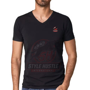 Camisetas de Cuello en V para Hombre, Diseño Nuevo, Ropa Casual, Camisetas de Cuello en V para Hombre, Ropa de Verano, Camisetas de Cuello en V para Hombre al por Mayor - Product Image 2