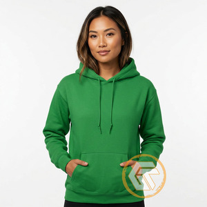 Alfa Personalizado |   Sudadera con Capucha de Algodón Kapa, Ecológica, con Logotipo Bordado en la Parte Delantera, Sorority Greek, Rosa y Verde - Product Image 3