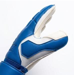 Guantes de Portero de Fútbol Subhay, Dedos Completos, Azul y Blanco, Cuero, Antideslizantes, Transpirables, Correa de Muñeca Ajustable, Unisex - Product Image 3