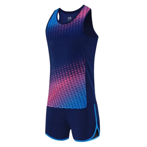Conjunto Deportivo Transpirable de Verano, Nuevo Uniforme de Atletismo Personalizado, Jersey Deportivo sin Mangas con Diseño Único para Pista y Campo - Product Image 3
