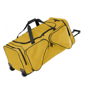 Yellow 600D Polyester Rolling <b>Duffle</b> <b>Bag</b> 50-70L Capacity Sports Travel Storage Multi Pocket Foldable Ice Hockey <b>Bags</b> For Players - Product Image 4