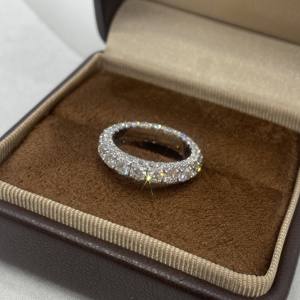 Bague unisexe en or massif 18 carats, coupe brillante, pierre naturelle sertie à griffes, bijoux de mariage classiques AMBER JEWELS T-3369 - Product Image 2