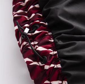 Blouson matelassé à capuche, motif écossais, coupe-vent, épais, hiver, décontracté, fermeture éclair avant, longueur standard, unisexe, doux, 220g, 100% coton - Product Image 3