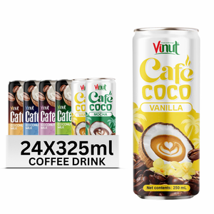 Café de noix de coco 325ml boisson au café VINUT 24 canettes par carton peut OEM ODM marque privée sans OGM sans produits laitiers sans gluten - Product Image 1