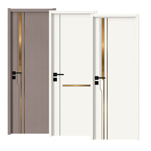 Puerta Interior de Madera Sólida Anti-fisuras con Diseño Moderno, Certificación ISO 9001 para Uso en Hoteles - Product Image 1