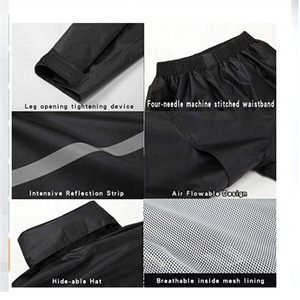 เสื้อกันฝนผู้หญิงแบบยาว กันน้ำ กันลม มีฮู้ด ปิดด้วยซิป ลายเรียบ - Product Image 5