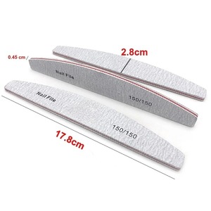 1pc LANGMA Disposable Durable Crystal Glass Double-Sided Nail <b>Files</b> <b>Case</b> Straight Pattern 100 Grit Professional Manicure Tool - Product Image 4