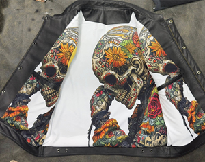 Leather Biker Club Vest with Side Laces - Product Image 4