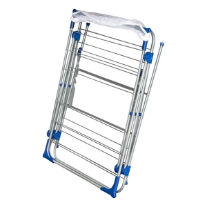 Luxury design 3 tier foldable clothes drying rack tiered laundry indoor portable drying stand customization available - Product Image 5