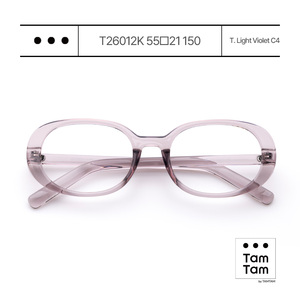 Tam Tam Oval Full Rim <b>Eyeglasses</b> T26012K Light Violet C4 Unisex Adult Vision Correction <b>Frames</b> Customizable Private Label - Product Image 1