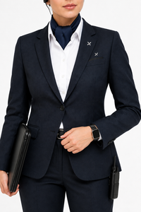 Uniformes de Aerolínea Personalizados de Manga Larga para Pilotos y Tripulación de Cabina |   Fabricante OEM |   Uniforme de Gerente de Operaciones de Aeropuerto para Mujeres - Product Image 5