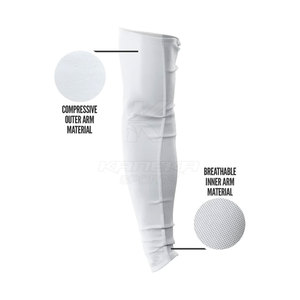 Manchons de bras pour hommes KANEKA SPORTS – Qualité supérieure, doux et lisses, en Spandex et Polyester légers, protection UPF35, confortables à porter en extérieur - Product Image 2