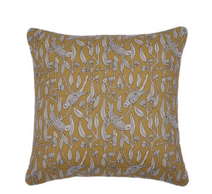 Funda de Cojín de Algodón Shibori Sostenible, Hecha a Mano en India, Azul, Cuadrada, para Hogar, Sofá, Cama, Hospital, Hotel, con Estampado - Product Image 2