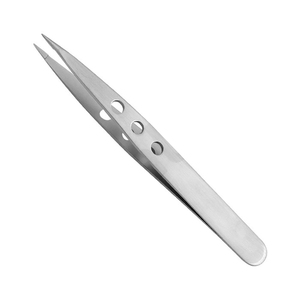 Pinzas Profesionales para Cejas de Acero Inoxidable con Punta Inclinada y Diseño de Agarre Equilibrado para un Afeitado de Precisión - Product Image 2