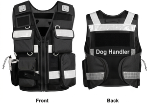 Chaleco de seguridad de alta visibilidad, cómodo e impermeable para adiestradores de perros - Product Image 6