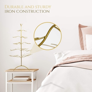 Support décoratif en fil métallique pour colliers et bijoux, design tendance industriel, pour arbre de Noël - Product Image 4