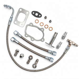 Kit de Instalación de Turbo RY TURBO T25, Línea de Aceite Trenzada, Adaptadores, Juntas, Herrajes - Product Image 3