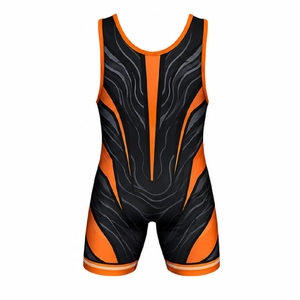 Custom Sublimated Wrestling <b>Singlets</b> Athletic Wrestling Uniforms for Youth Men Teams Training Match Competition Apparel - Product Image 6