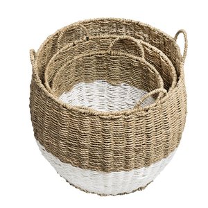 Panier en jacinthe d'eau de qualité supérieure, écologique, pour le rangement domestique, fait main, fournisseur du Vietnam - Product Image 2