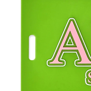 Since 1908 Luggage <b>Tag</b> Green PVC Travel Bag <b>Tag</b> with Pink Lettering <b>ID</b> Address Card Holder Suitcase Identifier Travel Accessory - Product Image 3