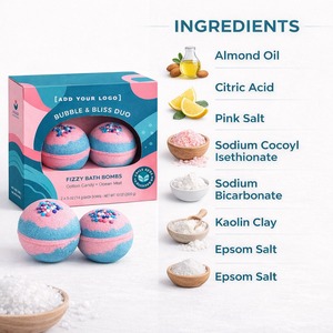 บาธบอมบ์ออร์แกนิคธรรมชาติ ฟู่ฟ่อง ผ่อนคลาย บำรุงผิว ทำด้วยมือ สมุนไพร ปรับแต่งได้ กลิ่นอโรมาเธอราพี - Product Image 3