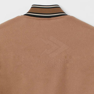 Veste universitaire classique pour homme, col montant, logo sur le devant, mélange coton/laine écologique, légère, respirante, coupe décontractée - Product Image 5