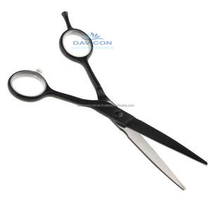 Ciseaux de rasoir de barbier Ciseaux de coupe de cheveux professionnels avec lames de bord de rasoir | Outil de coiffure en acier inoxydable pour une utilisation en salon - Product Image 2