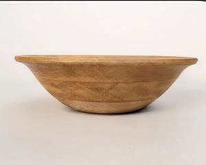 Bol de service en bois pour Noël, bol rond pour la table, vaisselle, bol pour servir des collations et des soupes, article ménager au meilleur prix - Product Image 1