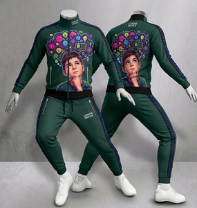 Ensemble de survêtement unisexe personnalisé avec impression par sublimation, veste de sport à fermeture éclair intégrale, respirant, respectueux de l'environnement, ensemble de jogging, vêtements de sport - Product Image 5
