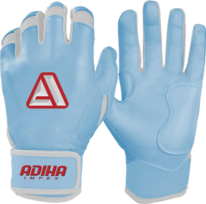 Guantes de Bateo Adiha Impex, Color Azul Cielo, Cuero Acolchado, Cierre de Velcro, Unisex, para Adultos, Entrenamiento - Product Image 4