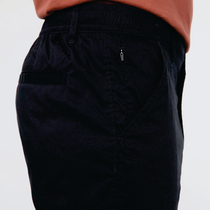 <b>Men</b> Black Straight Fit Casual <b>Trousers</b> <b>Elastic</b> Waist Breathable Spandex Cotton Knitted Side Pockets Spring Wear - Product Image 5